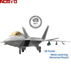 Nos托OEM项目定制设计BSCI认证工厂纸材料3D拼图飞机