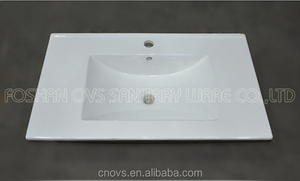 Made in china una sola pieza de baño fregadero y <span class=keywords><strong>encimera</strong></span> / lavabo mueble - Product Image 2