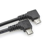 Werkseitig angepasste linke Winkel 90 ° USB 2.0 Micro-B-Verlängerung kabellänge von Stecker zu Buchse