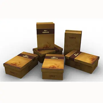 Fiable de papel del producto paquete impreso caja Mooncake diseño personalizado paquete de la caja de cartón