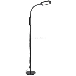 Lampe de lecture autoportante LED avec col cygne flexible, design moderne, luminaire décoratif d'intérieur ou de bureau