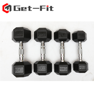 ด้านคุณภาพWholesaleRubberเคลือบHexดัมเบล - Product Image 6