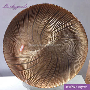 LCK127 Luckygoods Piatto in <span class=keywords><strong>Vetro</strong></span> con Bordo Dorato, Piccolo MOQ, Piatti Dorati per Matrimoni, Servizio di Piatti di Tutte le <span class=keywords><strong>Dimensioni</strong></span>, Vendita all'Ingrosso - Product Image 6