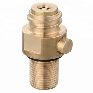 High pressure soda maker cylinder valve for co2