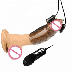 Pénis Masseur Mâle Masturbateur Retard Durable Formateur <span class=keywords><strong>Gland</strong></span> Cap Vibrateur - Product Image 2