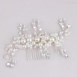 Femme Bohème Boho Cristal Fleur Vigne Feuille Mariage Mariée Bling Cheveux <span class=keywords><strong>Peigne</strong></span> <span class=keywords><strong>peigne</strong></span> Clair miel - Product Image 3