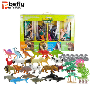 Set di 4 <span class=keywords><strong>Animali</strong></span> in Plastica: Selvaggia Selvaggia, <span class=keywords><strong>Fattoria</strong></span>, Mare e Dinosauri - Giocattolo <span class=keywords><strong>per</strong></span> <span class=keywords><strong>Bambini</strong></span> - Product Image 2