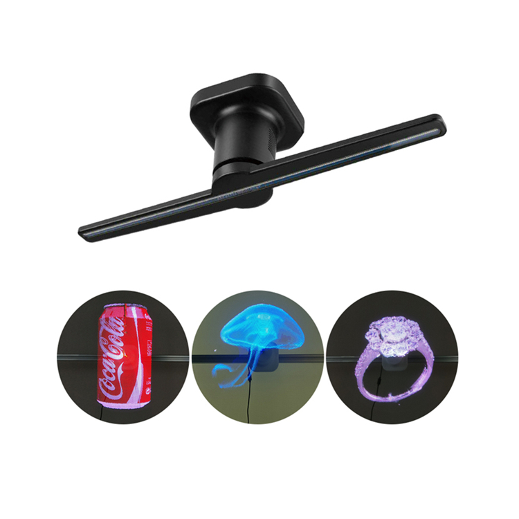 2 оси лезвия 42 см голографический вентилятор проектор светодио дный 3D голограмма Голограмма рекламы