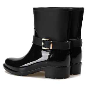 Hanz Classico Nero di Alta Qualità di Vendita Caldo di Modo IN PVC Impermeabile Delle Donne Della Caviglia <span class=keywords><strong>Stivali</strong></span> Da Pioggia Per Il Commercio All'ingrosso Delle Signore Scarpe di <span class=keywords><strong>Acqua</strong></span> - Product Image 2