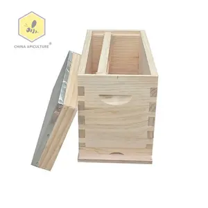 Miel de abeja 5 marco reina crianza caja de madera nuc de la colmena