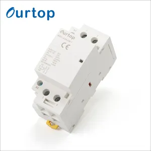 Ourtop China AC general contactores eléctricos ISO9001 CE TUV IEC estándar 2 polos del contactor