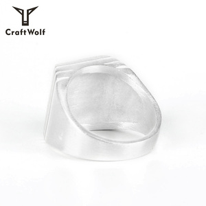 Craft Wolf <strong>Wholesale</strong> Fashion Jewelry Trend Vintage Sliver Gold Black 316L Stainless Steel <strong>Lightning</strong> Biker Ring for Men Women - Product Image 4