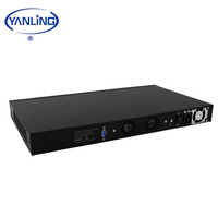 Servidor Barebone de 19 Pulgadas y 1U para Montaje en Rack con Procesador Haswell Core I3 I5 I7, Seis Puertos LAN Intel GBE, Compatible con Pfsense y Linux