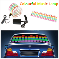 Lampe Flash LED EL Rythmique pour Voiture, Autocollant Sonore Égaliseur, Lumière Décorative DC12V-24V Certifiée CE, Taille Personnalisable, Vente en Gros