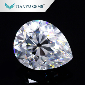 Comprar claro blanco moissanite piedras pera Lab creado diamantes Vieja Europa corte diamante - Product Image 4