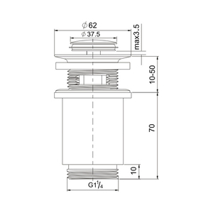 <span class=keywords><strong>Bonde</strong></span> <span class=keywords><strong>clic</strong></span> clac universel porcelaine - Product Image 2