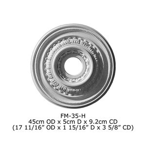 Polyurethane High Density Beautiful Decorative PU Luxury Crystal Ceiling Lighting Medaglione Per Soffitto / <strong>Rosone</strong> Per Soffitto - Product Image 5