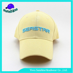 Logo Bordado personalizado Amarillo Tapas <span class=keywords><strong>Al</strong></span> Aire Libre resistente <span class=keywords><strong>al</strong></span> <span class=keywords><strong>Sol</strong></span> Del Verano Gorra de Béisbol <span class=keywords><strong>Al</strong></span> Por Mayor - Product Image 1