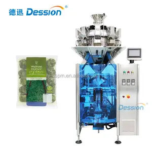 Frozen Chopped Spinach Packing Machine With Nitrogen Flushing Device In Nylon Bag