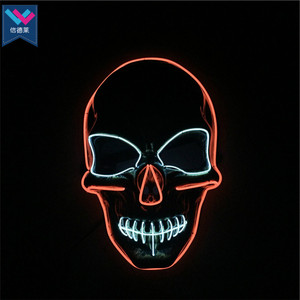 <span class=keywords><strong>Maschera</strong></span> LED T-Worthy per Halloween <span class=keywords><strong>con</strong></span> Filo EL Luminoso Multicolore, <span class=keywords><strong>Maschera</strong></span> Neon <span class=keywords><strong>Horror</strong></span> per Feste e Festival, Unisex per Adulti - Product Image 5