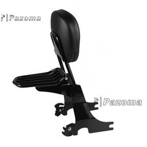 Coussin de dossier de passager arrière noir, sissy bar, coussin, porte-bagages pour <span class=keywords><strong>Harley</strong></span> <span class=keywords><strong>Sportster</strong></span> 2004-2016 - Product Image 5