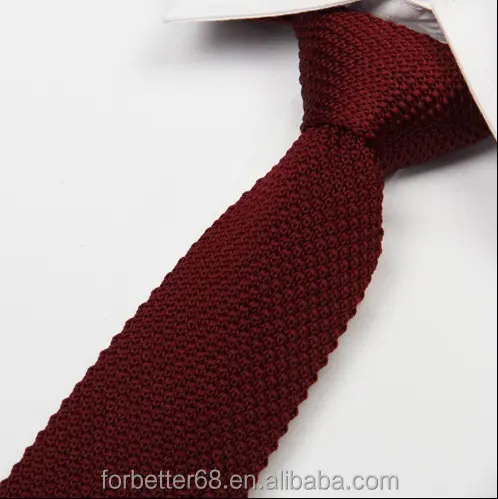 Cravate tricotée, Monochrome uni liens