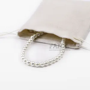 FANXI несколько ручной работы бархатная внутри Льняная сумка для колец, браслетов, ожерелий, ювелирных изделий, подарочная упаковка, сумки для хранения, Льняная сумка для ювелирных изделий