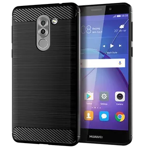 Coque de téléphone portable en TPU, souple et résistant aux chocs, en Fiber de carbone, pour Huawei GR5 2017