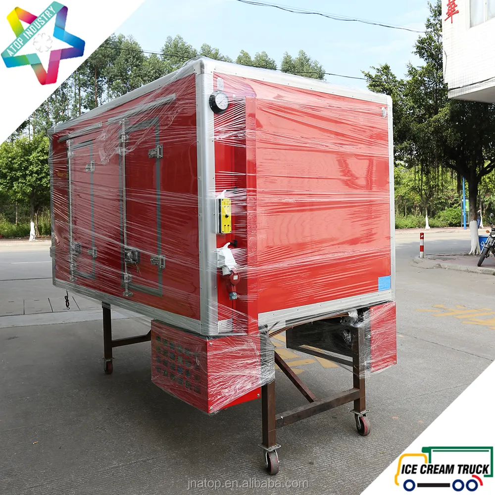 ColdKing 2.7m refrigerated truck body with eutectic cold plate for hyundai H100 chassis ice cream transportation truck body