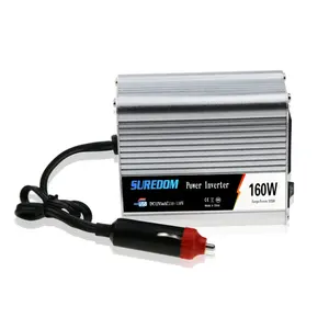 Onduleur électrique intelligent de voiture, type de sortie unique, 50/60hz, 12v, 220v, 160w, port usb, livraison gratuite