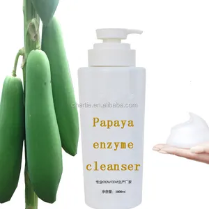 Papaya enzyme facial cleanser moisturizing makeup remover and cleanser for woman OEM