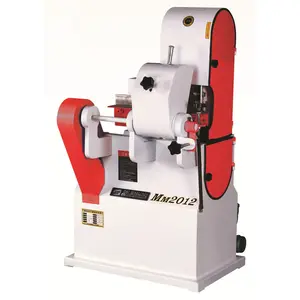 Woodworking Solid Wood Single Abrasive Belt Round Rod Dowel Polish Sanding Machine