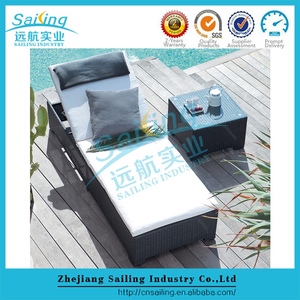 Plástico al aire libre de la <span class=keywords><strong>rota</strong></span> Tumbona Chaise Lounge, Piscina Playa cama de estilo europeo Calesa - Product Image 2