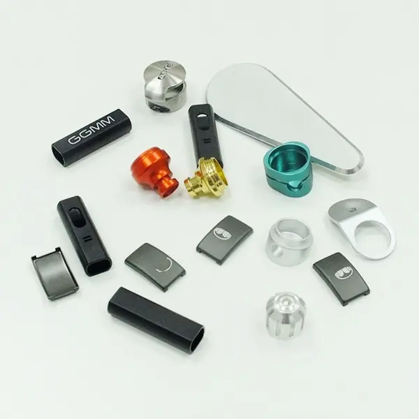 Pièces accessoires en aluminium anodisé, 60 pièces, pour fraisage CNC, polissage, fraisage, pièces d'appareil électroniques, OEM