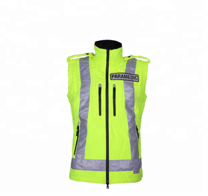 Hi <span class=keywords><strong>Vis</strong></span> Chaleco Softshell de seguridad para exteriores de tres capas Malla de contraste grueso Material de poliéster personalizable Características Logotipo personalizable - Product Image 1
