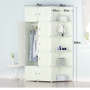 Lemari Pakaian Portabel, Lemari Pakaian Gantung, Lemari Kaca Kombinasi, Lemari Modular untuk Menghemat Ruang - Product Image 4
