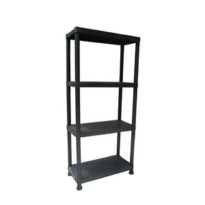 Heavy-Duty 4-Tier PP Material Plastic <strong>Storage</strong> Shelving <strong>Unit</strong> <strong>Wall</strong> Mounted for Displaying Bathroom Kitchen Garage Garden Tool Box - Product Image 1