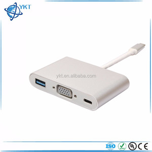 USB 3.1 Loại C để VGA + USB3.0 + Loại-C Bộ Chuyển Đổi Cáp USB 3.0 Hub Chuyển Đổi Adapter Sạc - Product Image 5