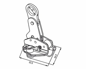 621-11 CE EN353-2 Sujetador de Cuerda de Acero Galvanizado para Cuerdas de 11-12 mm - Product Image 3