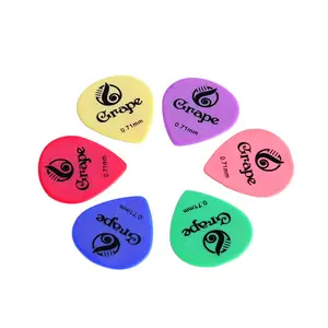 Biểu tượng tùy chỉnh dụng cụ âm nhạc phụ kiện delrin guitar picks cho jazz guitar