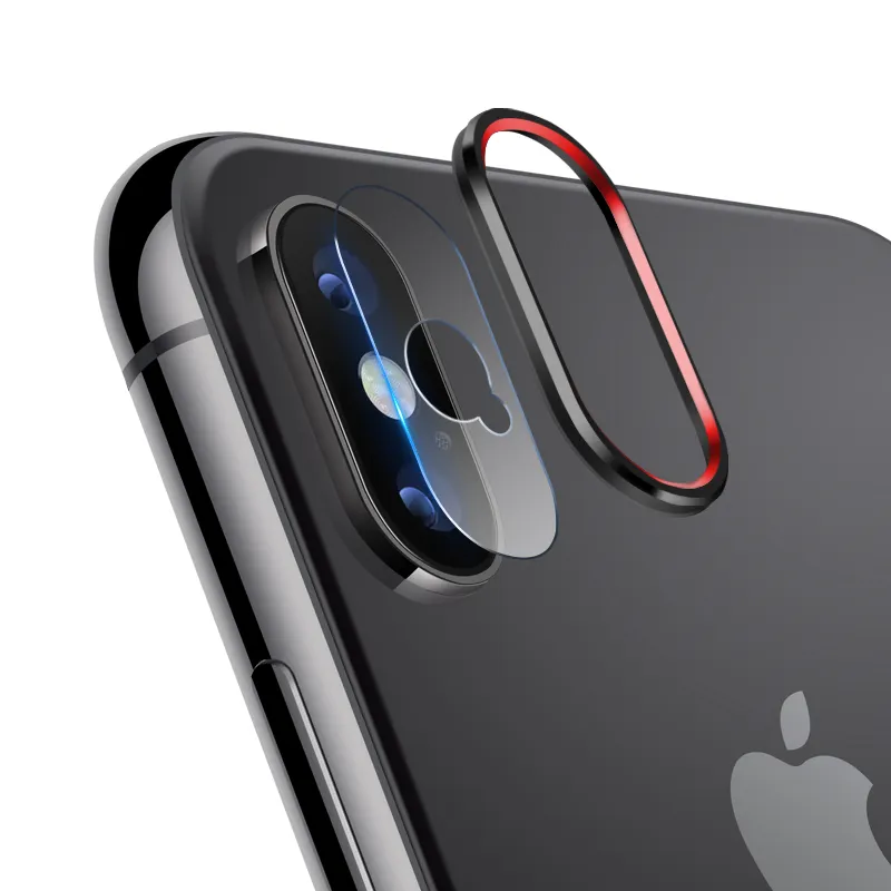 2019 Hidden Lens Alloy Protector for iPhone X XS Max Screen Cell Phone Mobile Spare Parts with Camera Ring Phone Accessories · image 1
