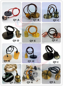 QINGYU Lampada a Sospensione Vintage a Risparmio Energetico in Silicone, Kit Cavo per Lampada a Sospensione, Finitura Cromata/Dorata per <span class=keywords><strong>Cucina</strong></span> - Product Image 6