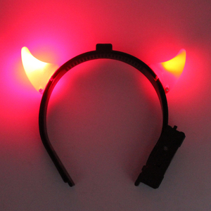<strong>Halloween</strong> Trending Products Devil Horns Led <strong>Halloween</strong> <strong>Headband</strong> - Product Image 2