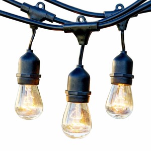 סין ILED 110V 220V חיצוני מסיבת חג מחרוזת אורות 48FT עם 15pcs ירד שקעי חתונת מחרוזת אורות s14 LED נורות - Product Image 5