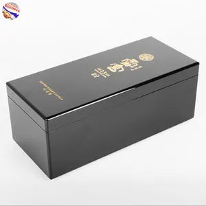 OME Luxury Wooden Handicraft Bottle Cylinder Gift Boxes