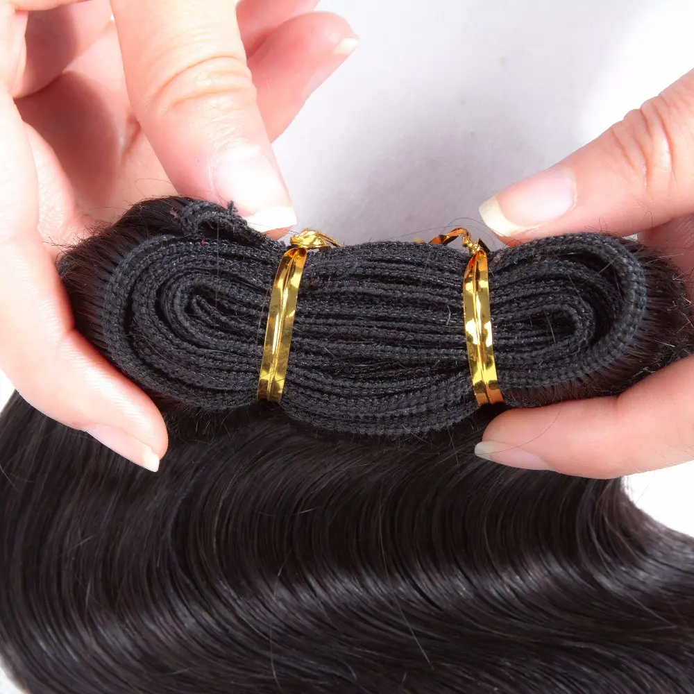 Double Drawn Natural Brazilian Virgin 10 Inch Short Human Hair Weave Bundles