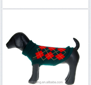 Grosir item wag anjing pencocokan dan manusia argyle a tude kecil pet dog pakaian pakaian - Product Image 6