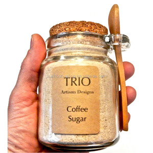 Etiqueta personalizada 250ml 8oz redonda frasco de vidrio <span class=keywords><strong>con</strong></span> tapa de madera y una cuchara <span class=keywords><strong>para</strong></span> sal de baño - Product Image 1