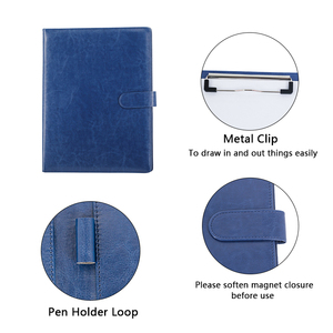 Chất lượng cao danh mục đầu tư kinh doanh A4 PU da tài liệu thư mục với chủ bút - Product Image 3