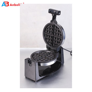 Rotazione di 180 gradi in acciaio inox waffle maker con veloce facile da flipping manico pieghevole e di controllo della temperatura regolabile - Product Image 2
